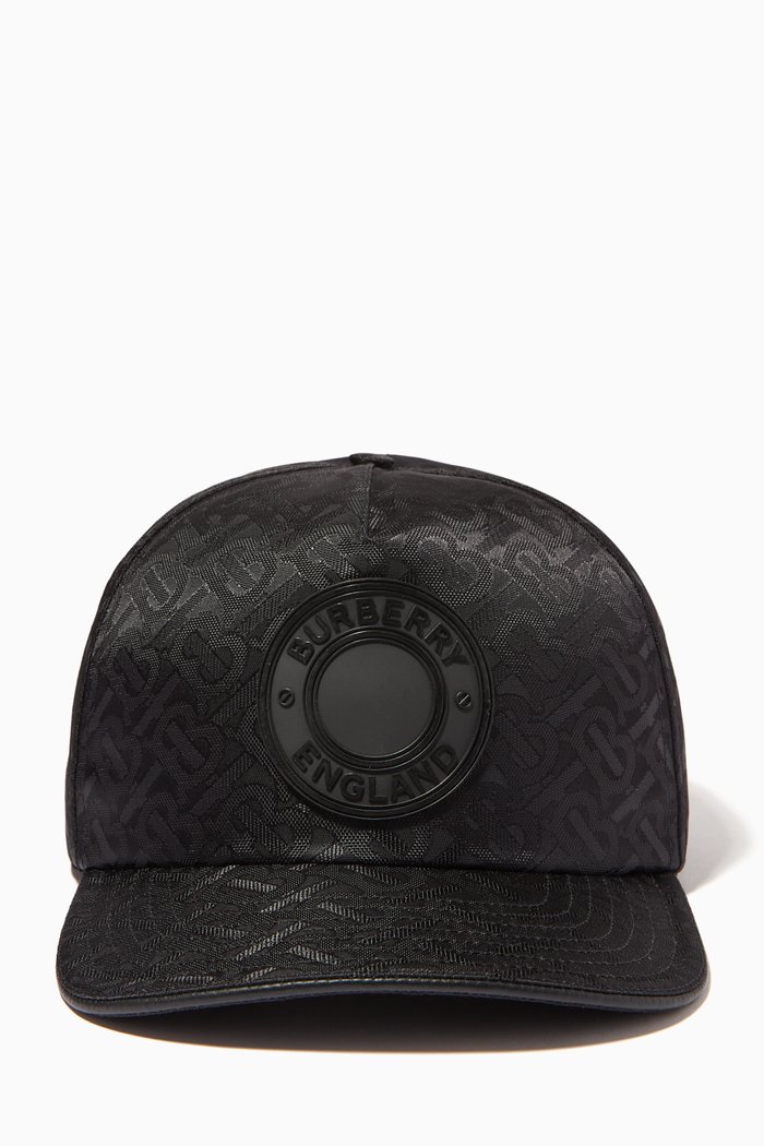 

Baseball Cap in Monogram Nylon Jacquard, Black