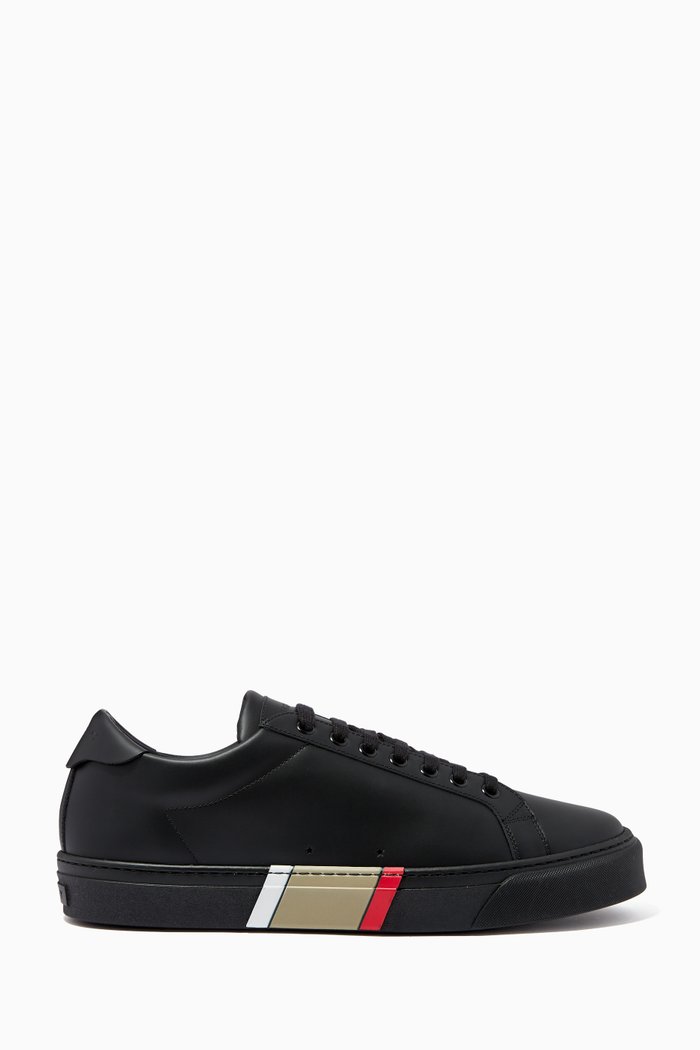 

Rangleton Sneakers with Bio-based Sole in Leather, Black