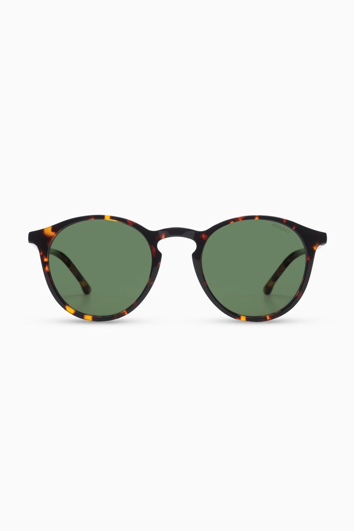 

Aston Tortoise Round Sunglasses in Acetate, Brown