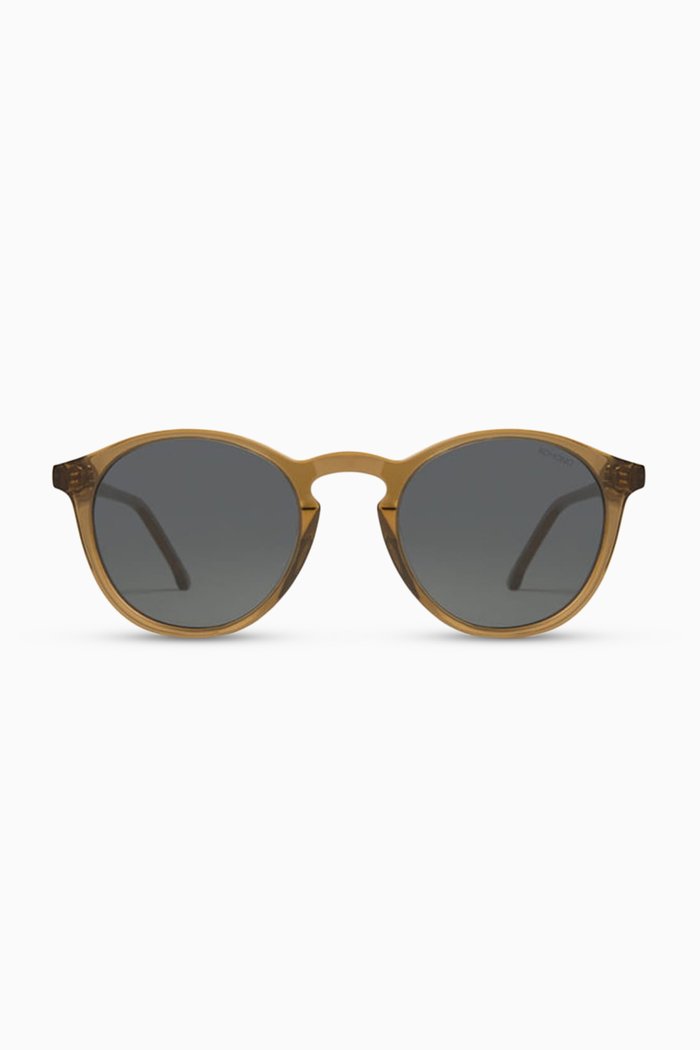 

Aston Sand Round Sunglasses in Acetate, Brown