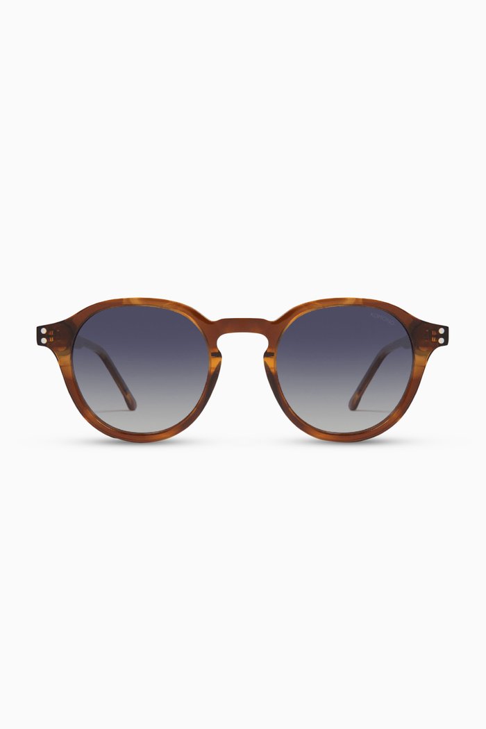 

Damien Bourbon Round Sunglasses in Acetate, Brown