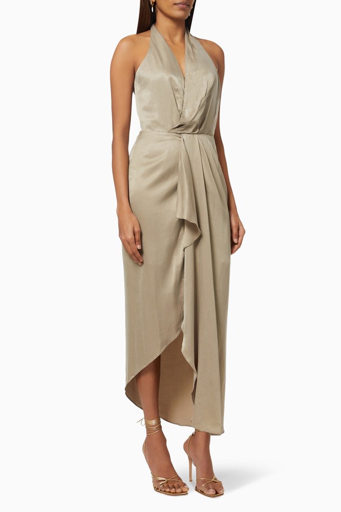 

Elaine Dress in Crepe, Neutral