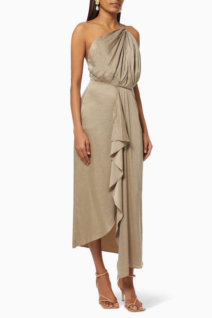 

Athena Dress in Crepe, Neutral