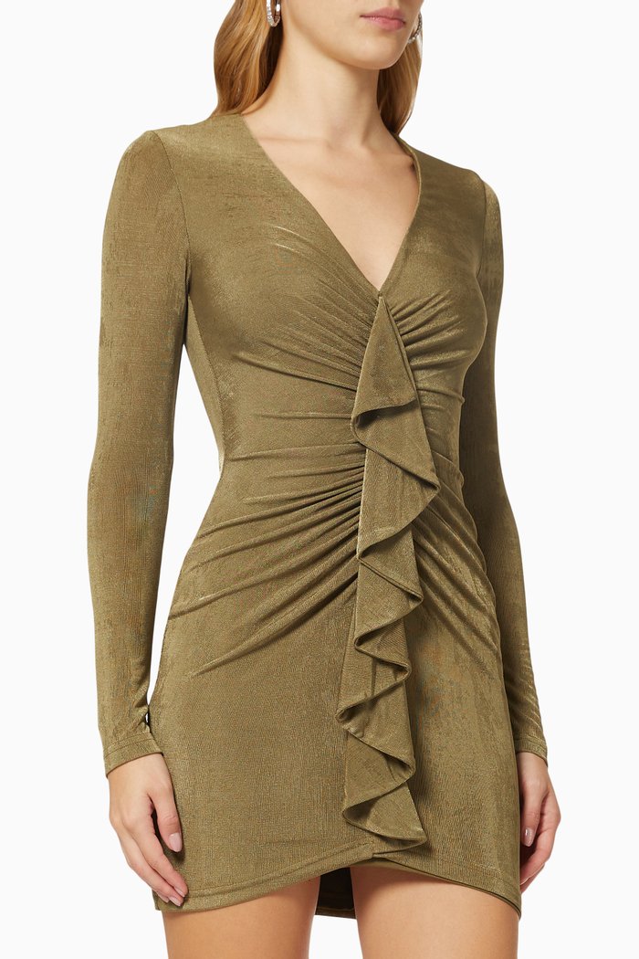 

Katie Mini Dress in Jersey, Brown