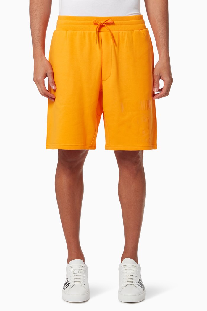 

Logo Shorts in Cotton, Orange