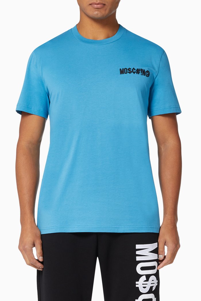 

Small Logo T-shirt in Cotton, Blue