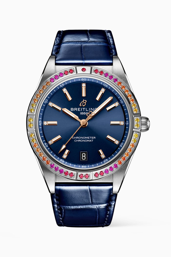 

Chronomat Automatic 36 South Sea with Diamonds & 18kt Red Gold, Blue