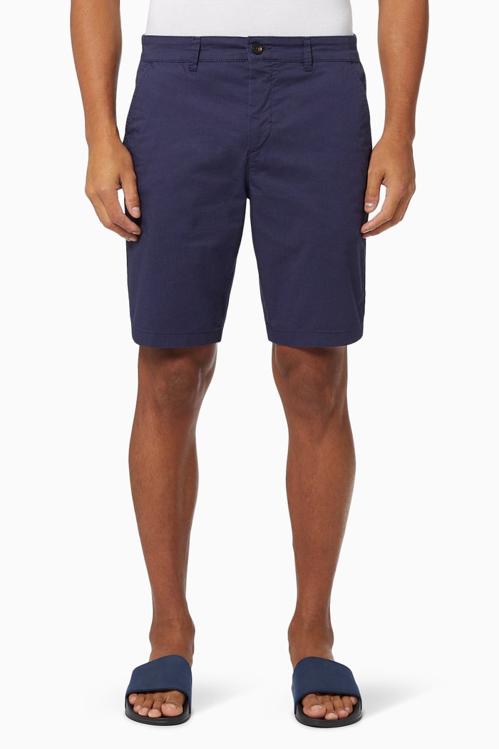 

Seville Chino Bermuda Shorts in Cotton, Blue