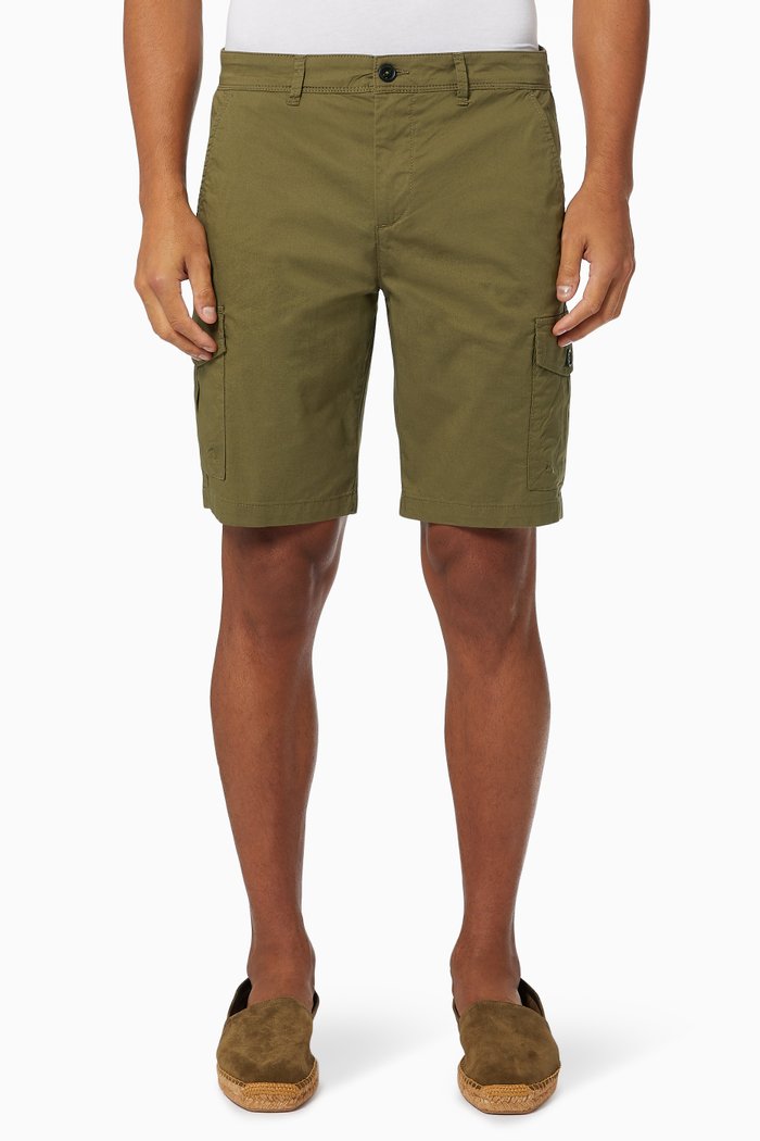 

Lisbon Cargo Shorts in Cotton, Green