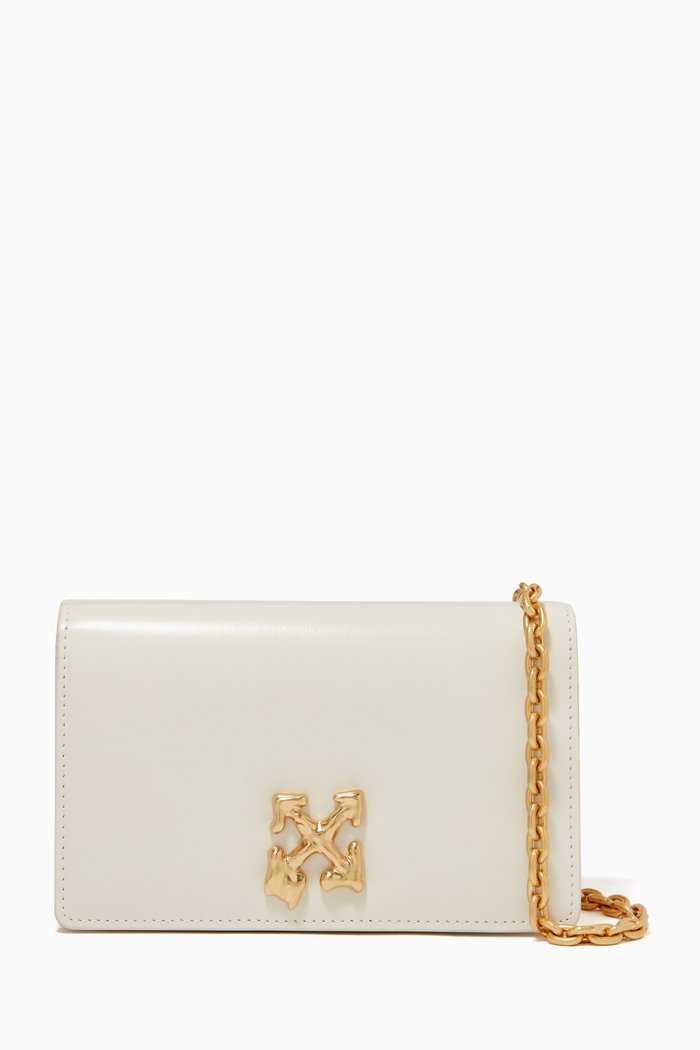 

0.5 Jitney Shoulder Bag in Leather, Neutral