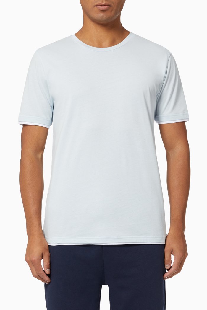 

Dublin T-shirt in Cotton, Blue