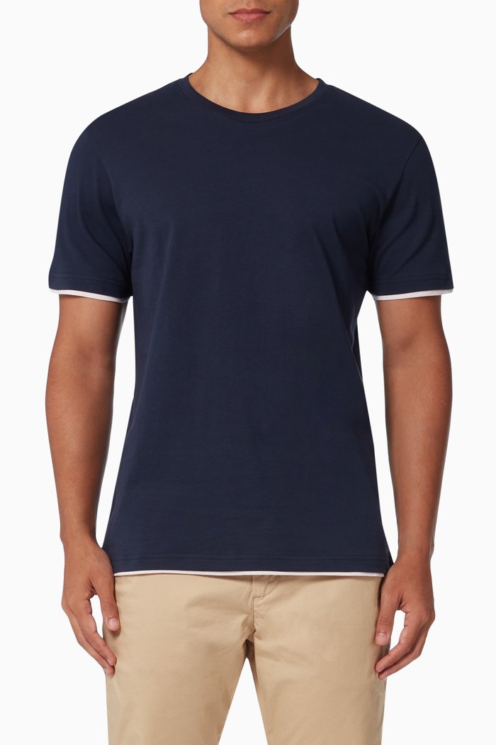 

Dublin T-shirt in Cotton, Blue