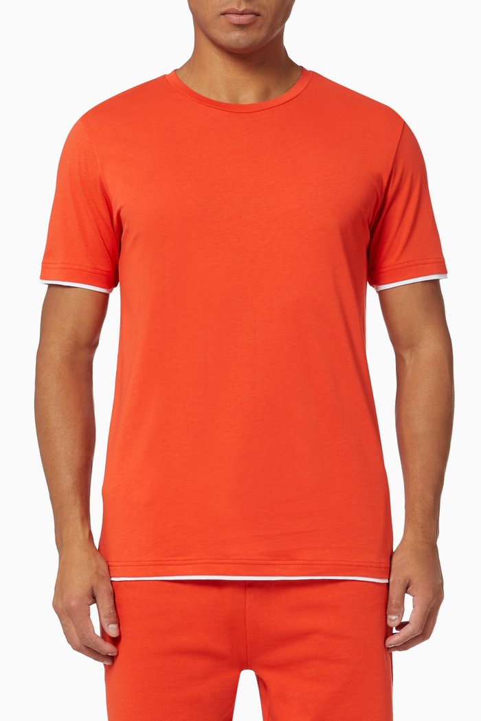 

Dublin T-shirt in Cotton, Orange