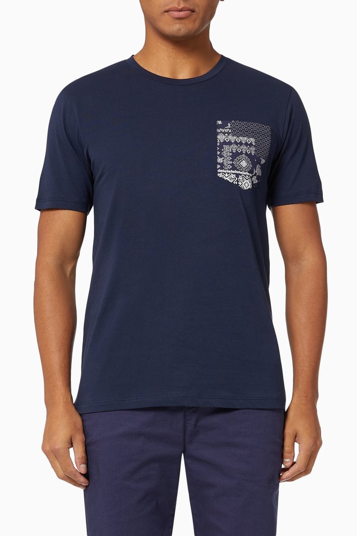 

Perth T-shirt in Cotton Jersey, Blue