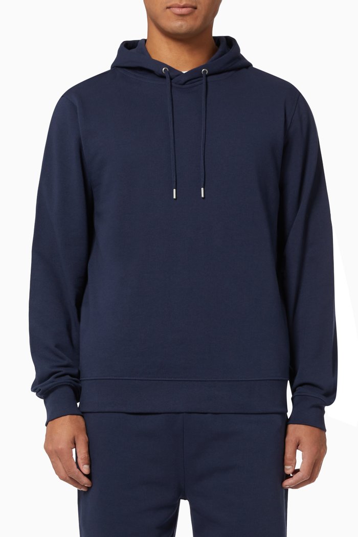 

London Hoodie in Cotton, Blue
