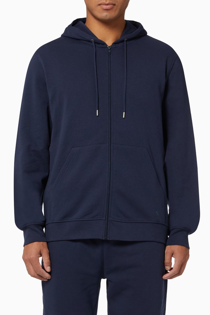 

Paris Hoodie in Cotton, Blue