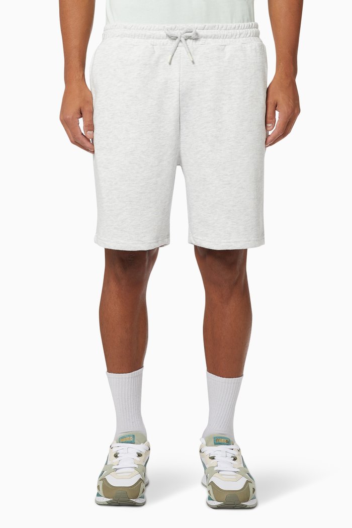 

Los Angeles Slim Fit Sweat Shorts in Lightweight Cotton, Grey