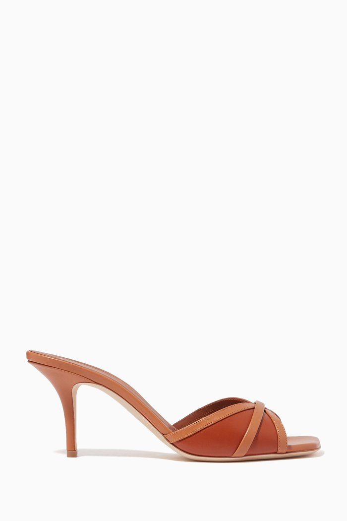 

Perla 70 Mules in Nappa, Brown