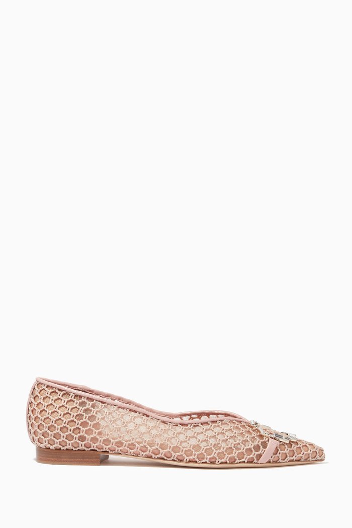 

Collina Ballerina Flats in Mesh, Neutral