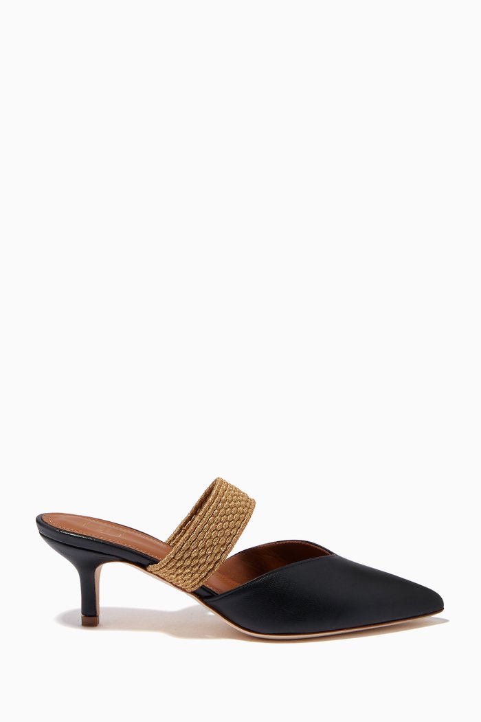 

Maisie 45 Mules in Nappa Leather, Black