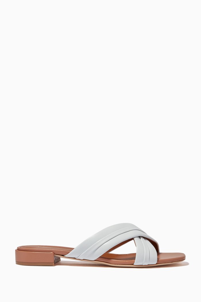 

Gavi 10 Slippers in Nappa, White