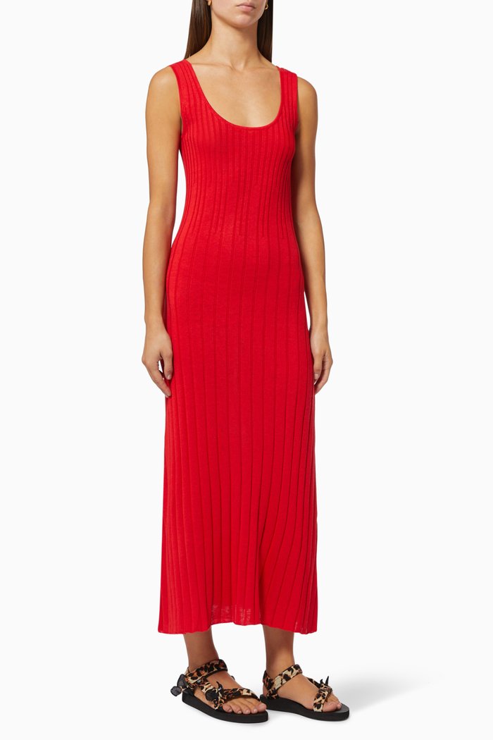 

Evelyn Knitted Dress, Red