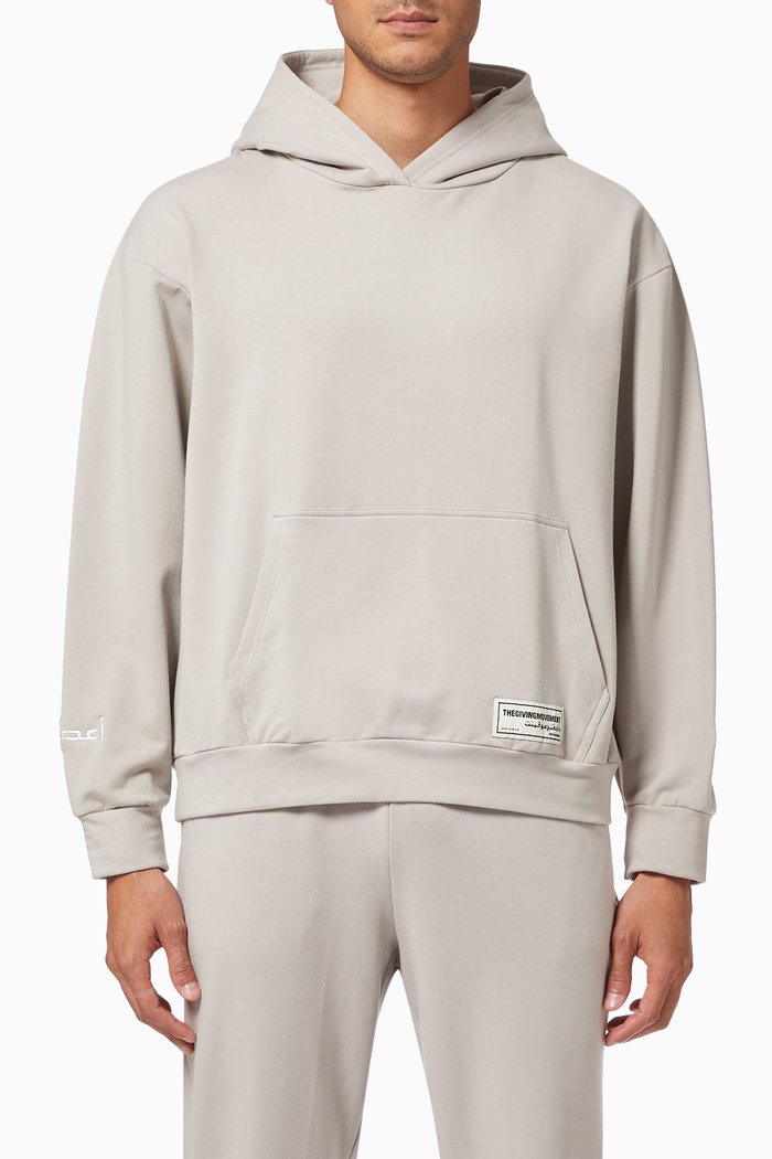 

Organic Bamboo Oversized Hoodie, Grey