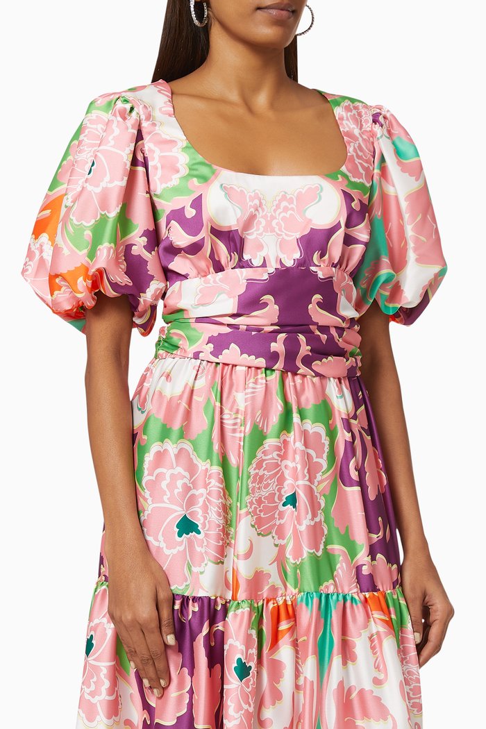 

Ingrid Top in Crepe, Multicolour