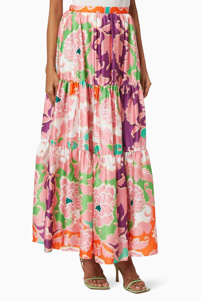 

Ruth Skirt in Crepe, Multicolour