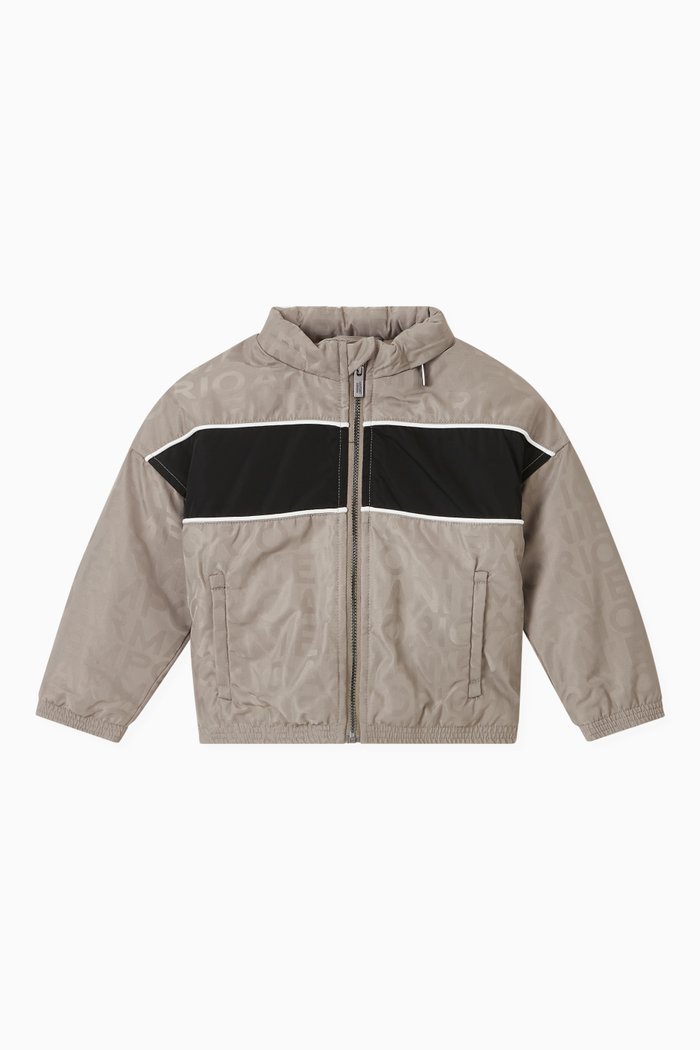 

EA Colour Block Windbreaker in Nylon, Grey