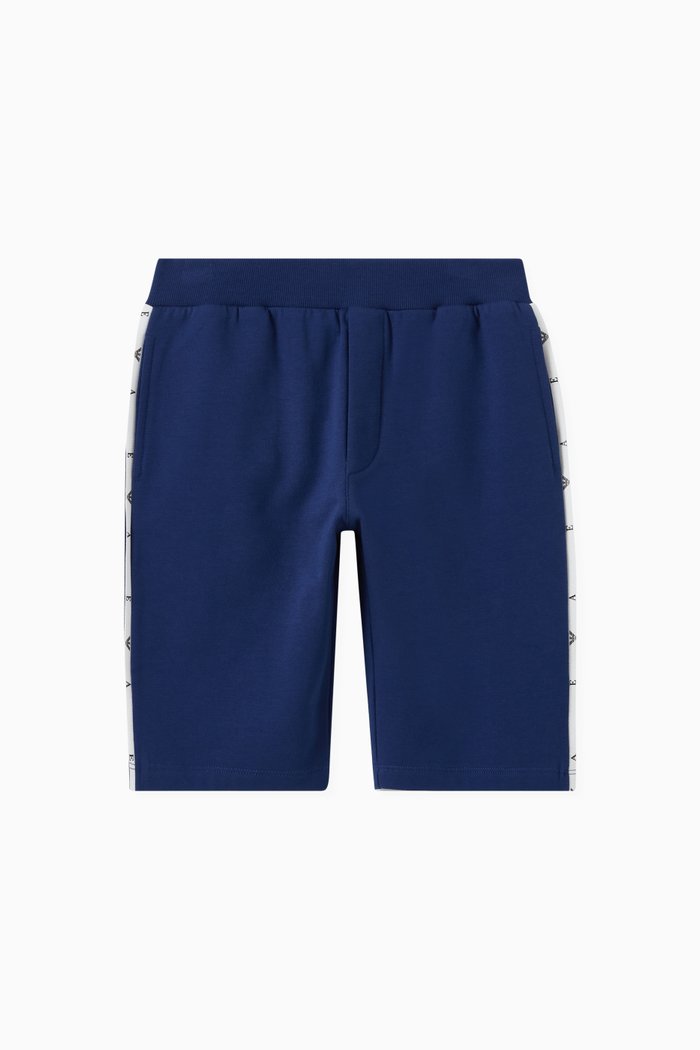 

EA Eagle Logo Tape in Stretch Jersey, Blue