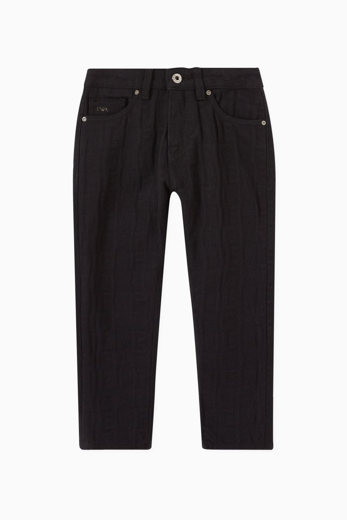 

EA Logo Jeans in Denim, Black