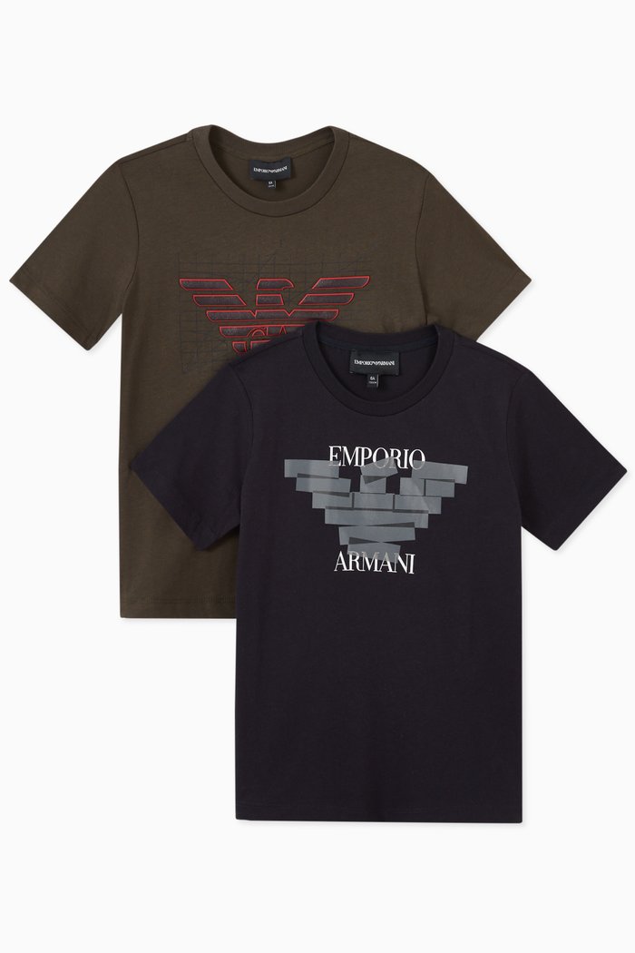 EA Eagle Graphic T-shirt in Jersey, Set of 2, Blue