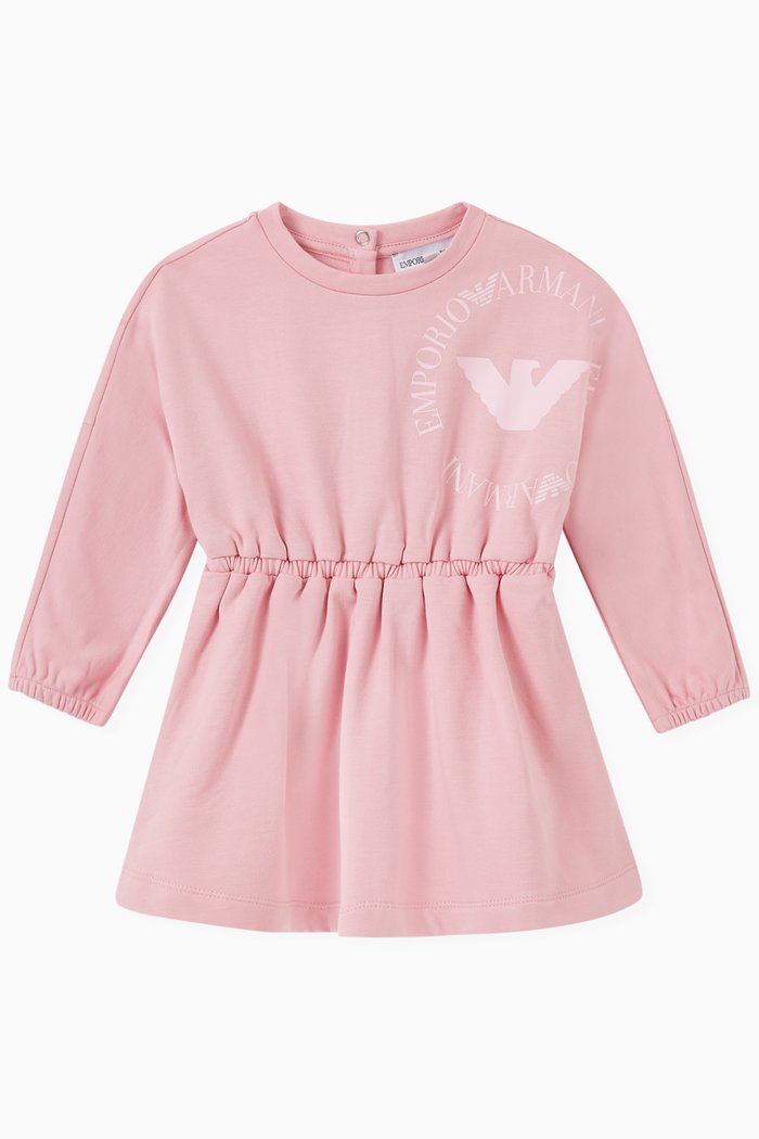 EA Eagle Sweatshirt Dress in Fleece, Pink