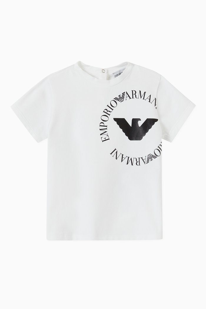 

EA Eagle Trapeze T-shirt in Stretch Jersey, White