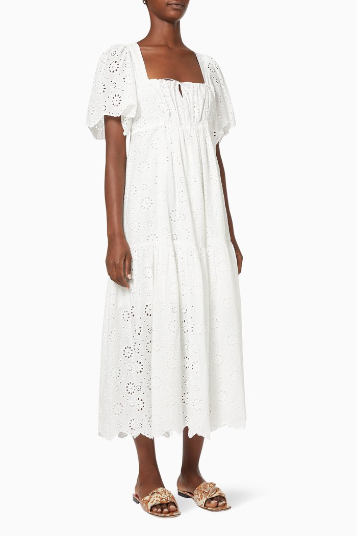 

Olivia Dress in Cotton, White