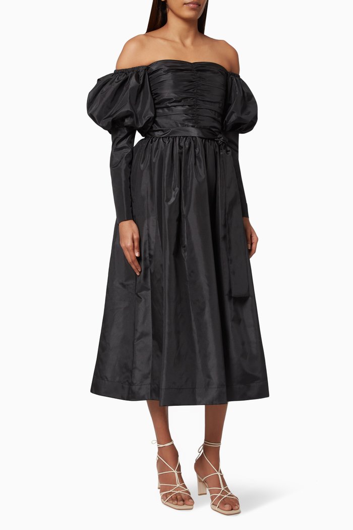 

Aurora Dress in Taffeta, Black