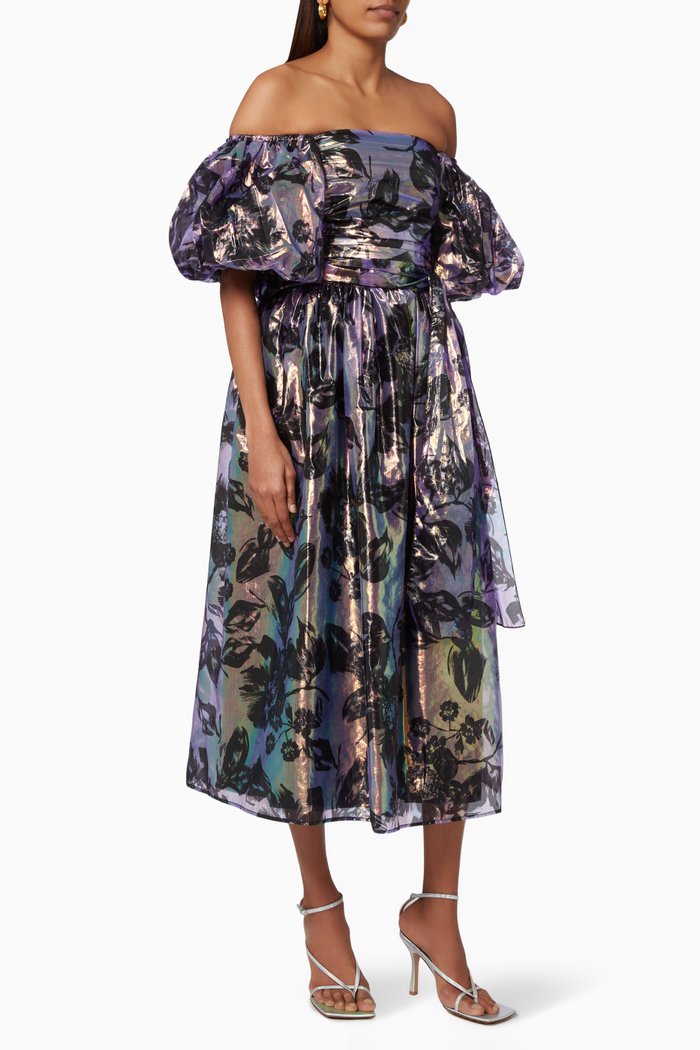 

Aurora Dress in Taffeta, Purple