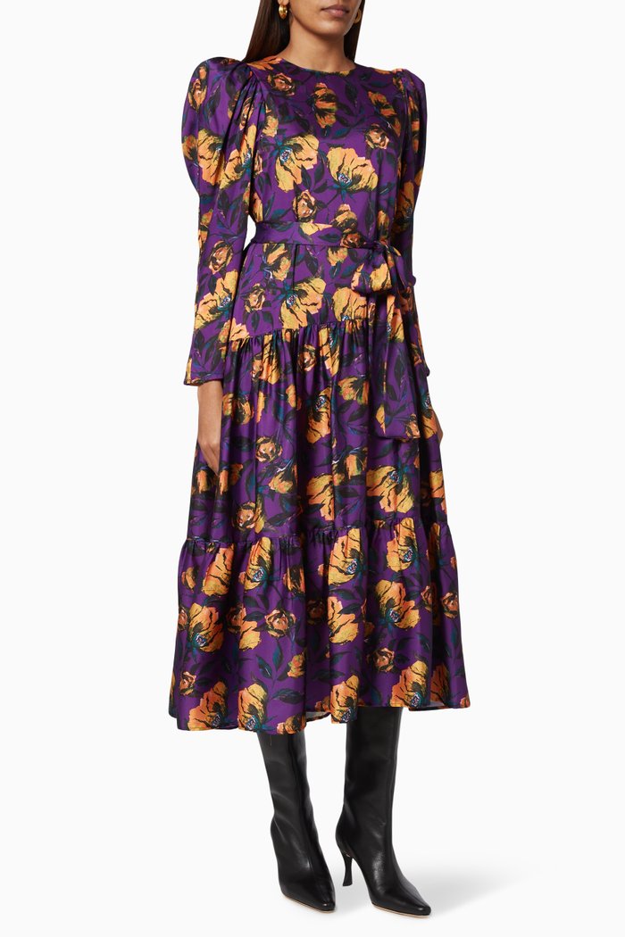 

Taylor Floral Dress, Purple