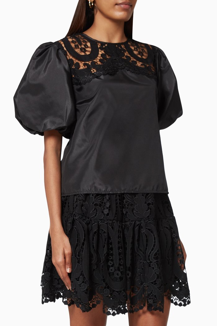 

Paloma Lace top, Black
