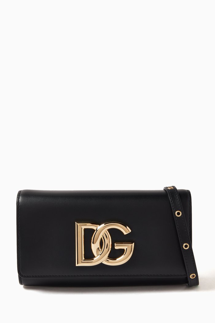 DG Millennials 3.5 Crossbody bag in Calfskin, Black