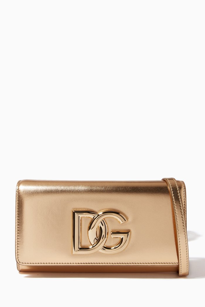 

3.5 Crossover DG Clutch in Nappa Mordoré, Gold