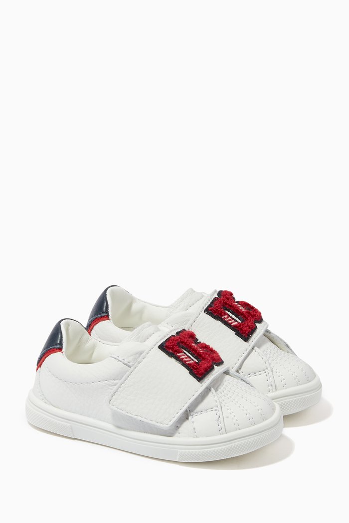 

DG Logo Patch Sneakers in Calfskin, White