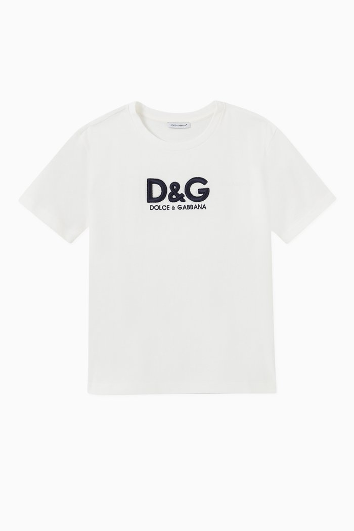 

Logo Embroidery Oversized T-shirt in Cotton, White