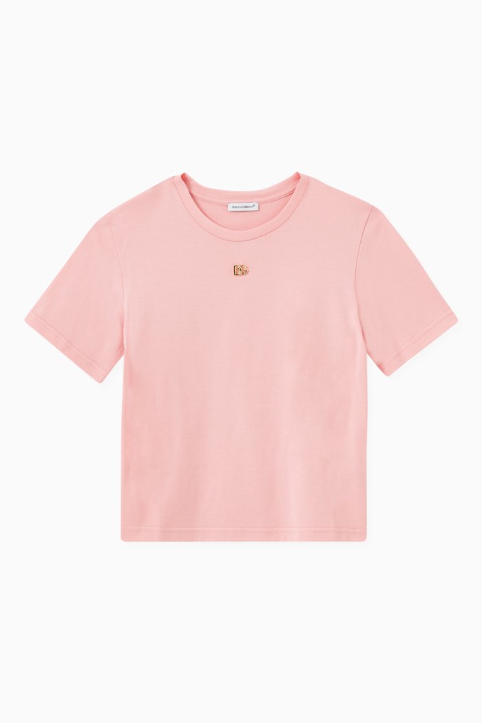 

DG Logo T-shirt in Cotton, Pink