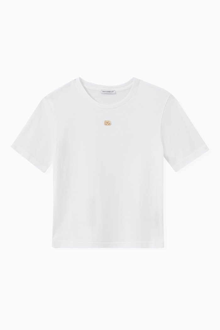 

DG Logo T-shirt in Cotton, White