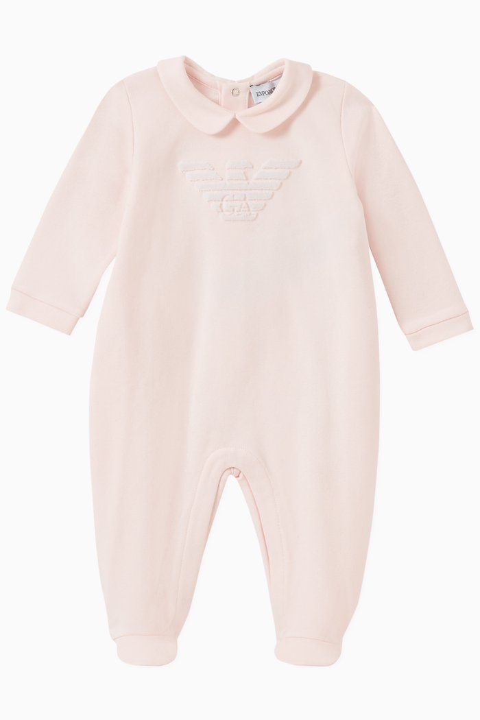 

EA Eagle Jumpsuit in Cotton Knit, Pink