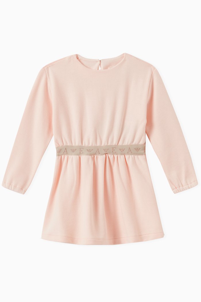 

EA Lurex Tape Mini Dress in Jersey, Pink