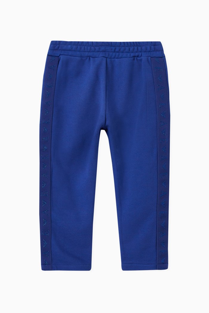 

EA Lurex Tape Sweatpants in Jersey, Blue