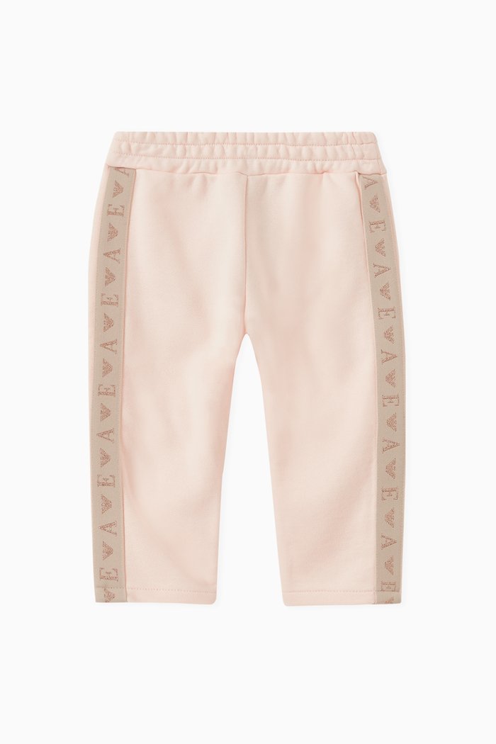 

EA Lurex Tape Sweatpants in Jersey, Pink